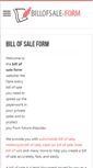 Mobile Screenshot of billofsale-form.com